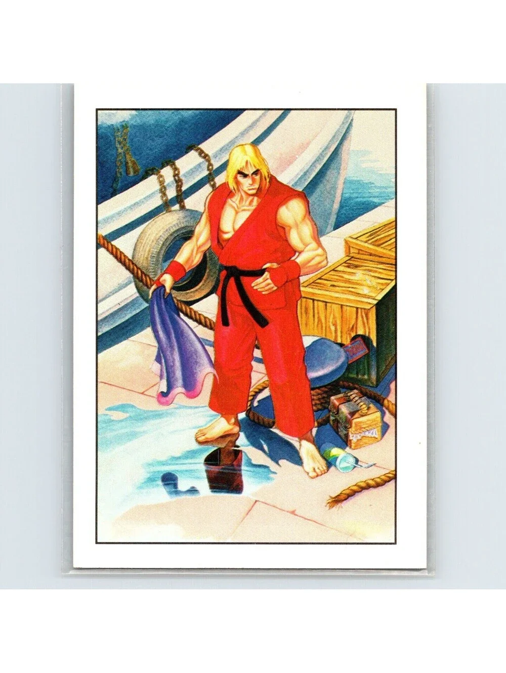 1993 Topps Street Fighter II Dockside Ken #85
